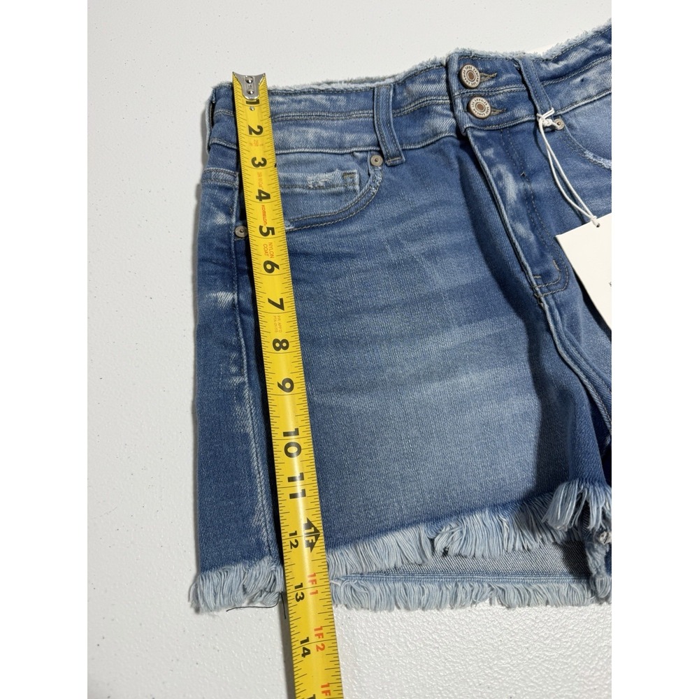 KanCan Womens High Rise Denim Shorts Medium Size M - Picture 6 of 8